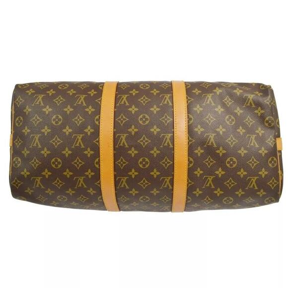 Louis Vuitton Keepall 50 Bandouliere Brown Monogram Duffel 843SD - Picture 3 of 11